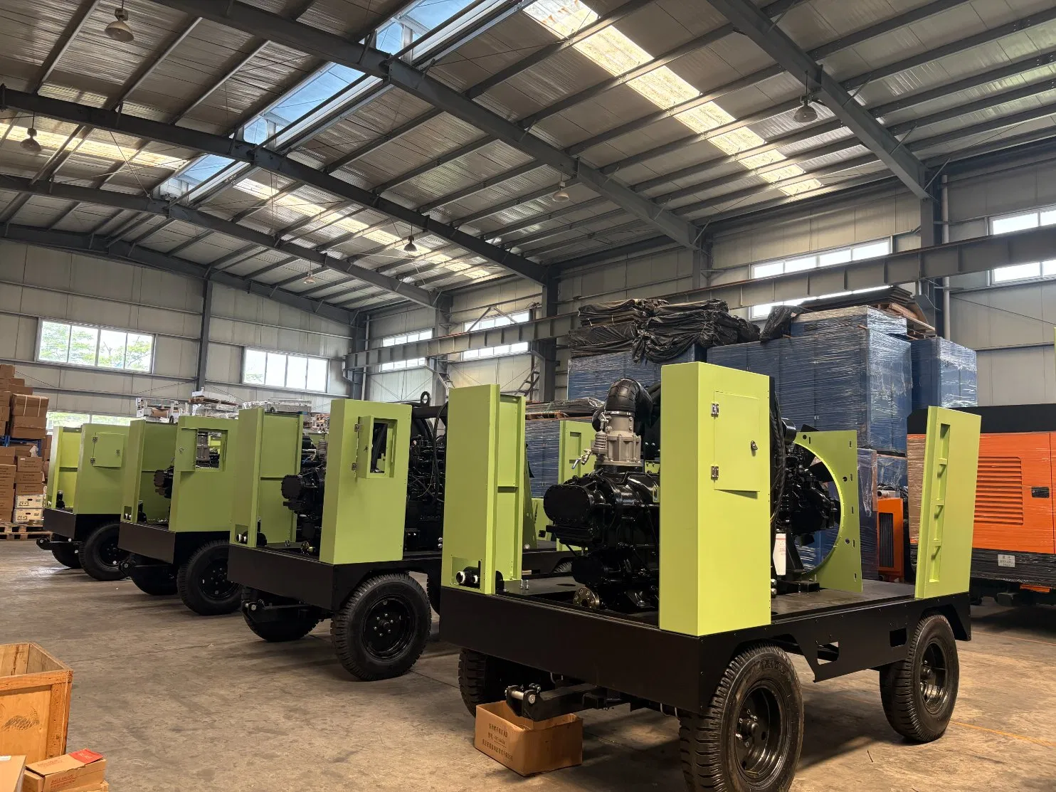 2-Stage Trailer-Mounted Heavy-Duty Big Air Compressor - 16Bar 900CFM - Image 4