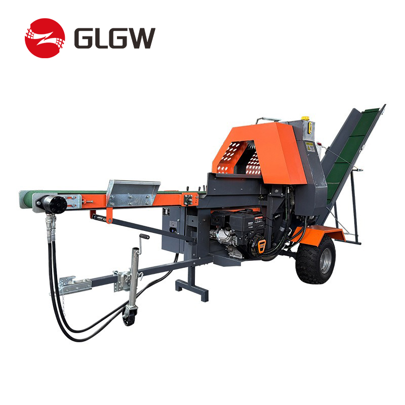 20 Ton Forestry Machinery Portable Firewood Cutter Processor Diesel Log Splitter - Image 4