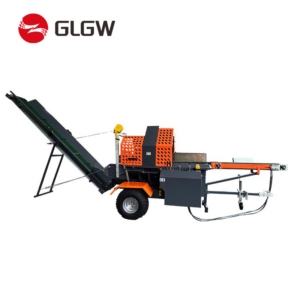 20 Ton Forestry Machinery Portable Firewood Cutter Processor Diesel Log Splitter
