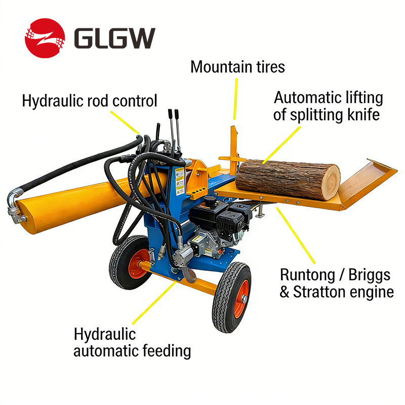28 Ton Gas Powered Hydraulic Log Splitter - Image 2
