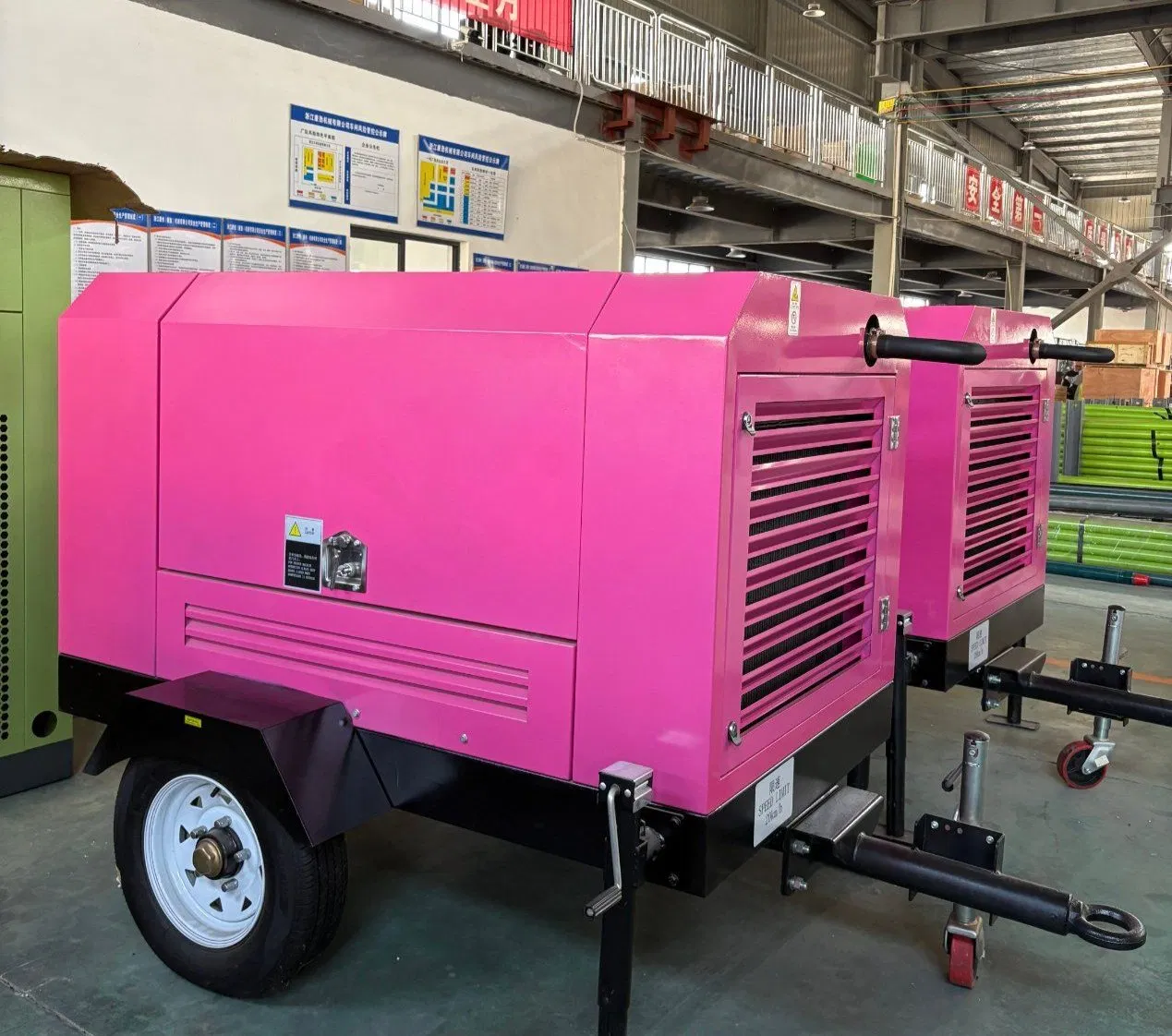 Custom Diesel Portable Construction 4-Cylinders Towable Air Compressor - Image 2