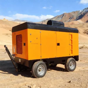 Adjustable Pressure Portable Diesel Screw Air Compressor - 4000m Elevation 35Bar 1250CFM