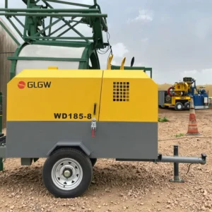 Diesel Mobile Screw Air Compressor - Xichai Engine 41kw 8Bar 185CFM