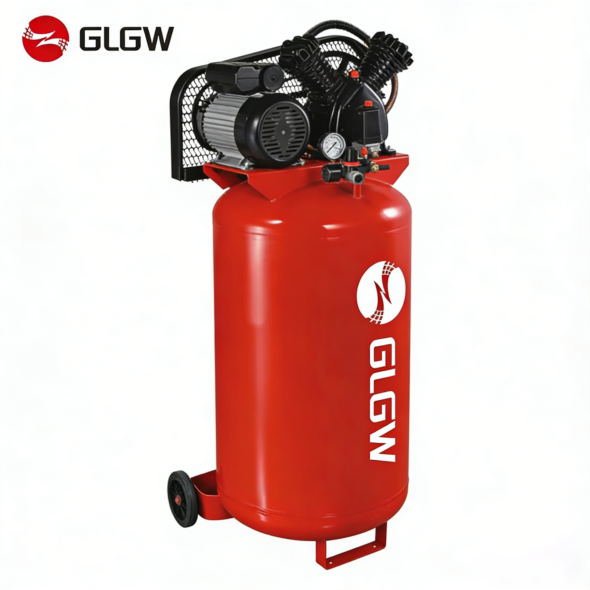 Portable Vertical Belt Piston air Compressor - 2.2kw - Image 2