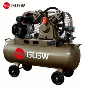 Electric Single Stage Portable Piston Belt Oil-Lubricated Air Compressor - 1.5kw 220V 8Bar